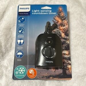 NEW Philips Light Sensing Countdown Outdoor Timer